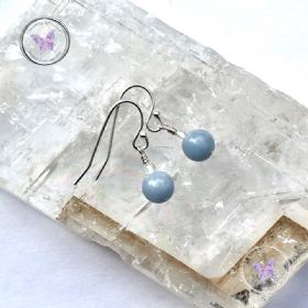 Angelite & Crystal Quartz Earrings